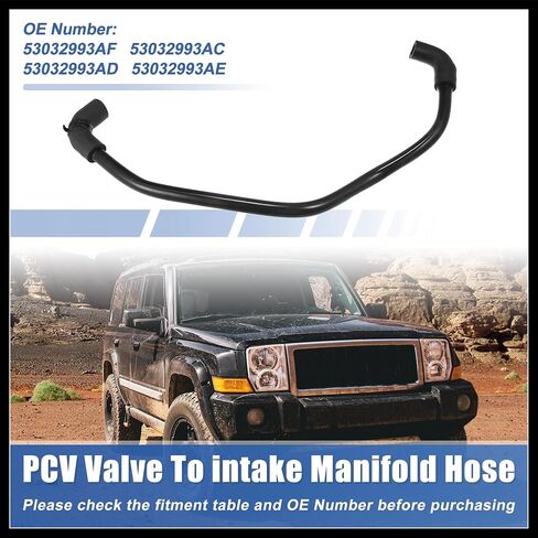 PCV Positive Crankcase Ventilation Hose for Dodge Nitro Durango for Ram Dakota for Jeep Liberty Grand Cherokee Commander 2007-2012 Crankcase Vent Durable Material in Saudi Arabia