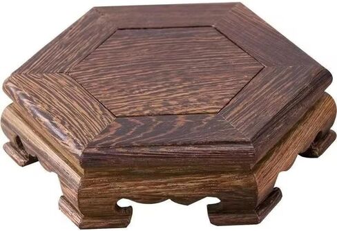 Natural Solid Wood Miniature Bases Coffee Tea Sets Pedestal Bonsai Tray Plant Holder Vase Figurines Display Stand Home Decoration in Saudi Arabia