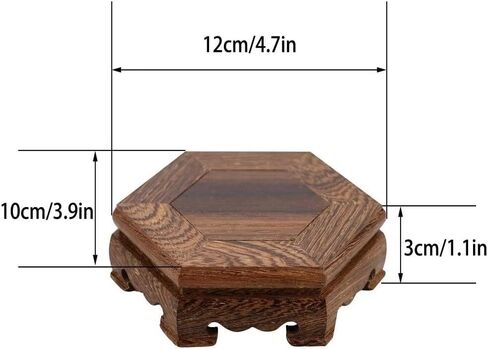 Natural Solid Wood Miniature Bases Coffee Tea Sets Pedestal Bonsai Tray Plant Holder Vase Figurines Display Stand Home Decoration in Saudi Arabia