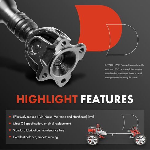 مجموعة عمود الدفع الأمامي الكامل A-Premium متوافقة مع Mercedes-Benz E320 1998-2003، E430 2000-2002، ناقل الحركة الأوتوماتيكي AWD، استبدال # 2104103716 in Saudi Arabia