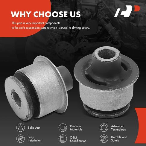A-Premium 2 x Front Rearward Lower Control Arm Bushing Kit, Compatible with Chrysler PT Cruiser 2001-2010, Neon 2000-2002 & Dodge Neon 2000-2005, SX 2.0 2003-2005 & Plymouth Neon 2000-2001 in Saudi Arabia