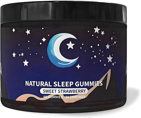 Natural Sleep Aid Gummies - Melatonin Free Supplement - Sleep+ Gummies for Adults - Promote Deep Restful Sleep Naturally Relaxing - 60 Count 30 Servings in Saudi Arabia