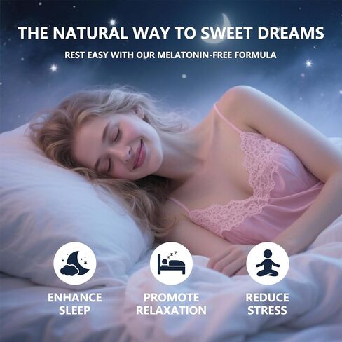 Natural Sleep Aid Gummies - Melatonin Free Supplement - Sleep+ Gummies for Adults - Promote Deep Restful Sleep Naturally Relaxing - 60 Count 30 Servings in Saudi Arabia