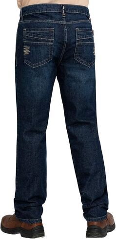 Cody James Men's Fr Millikin Dark Slim Bootcut Work Jeans - Dind in Saudi Arabia