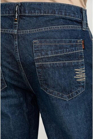 Cody James Men's Fr Millikin Dark Slim Bootcut Work Jeans - Dind in Saudi Arabia