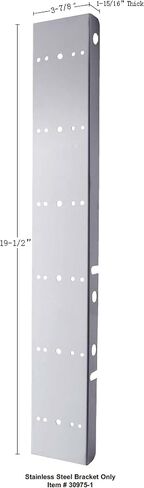 United Pacific 31974 Air Cleaner Light Bar, Front, Stainless Steel, with Bracket, Cab Light, Amber LED and Lens, with SS Bezels, 17 LED Per Light, for Peterbilt Trucks in Saudi Arabia