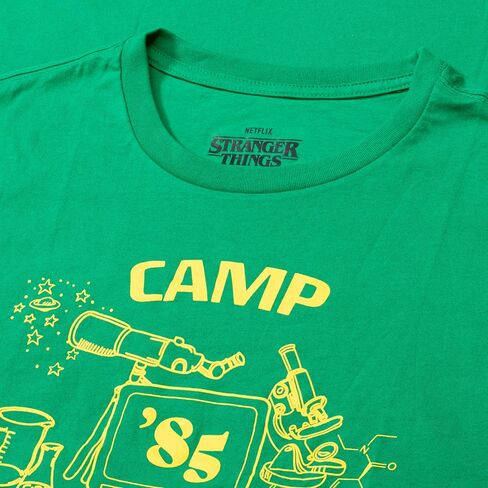 Mad Engine Stranger Things Dustin Camp تعرف أين تي شيرت وقبعات أزياء الهالوين للبالغين in Saudi Arabia