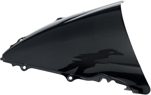 XMT-MOTO Windshield Windscreen Double Bubble Fit for Yamaha YZF R6 600 2003-2005 YZF R6S 2006-2009 Black in Saudi Arabia