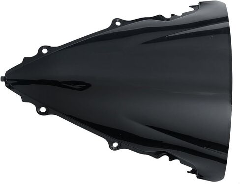 XMT-MOTO Windshield Windscreen Double Bubble Fit for Yamaha YZF R6 600 2003-2005 YZF R6S 2006-2009 Black in Saudi Arabia