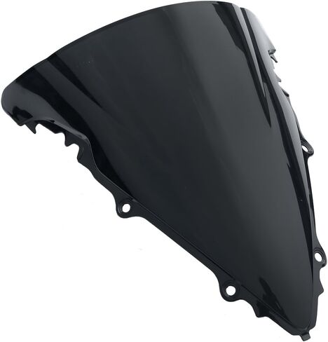 XMT-MOTO Windshield Windscreen Double Bubble Fit for Yamaha YZF R6 600 2003-2005 YZF R6S 2006-2009 Black in Saudi Arabia