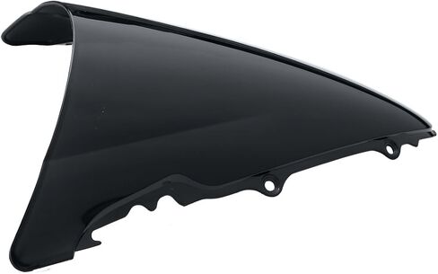 XMT-MOTO Windshield Windscreen Double Bubble Fit for Yamaha YZF R6 600 2003-2005 YZF R6S 2006-2009 Black in Saudi Arabia