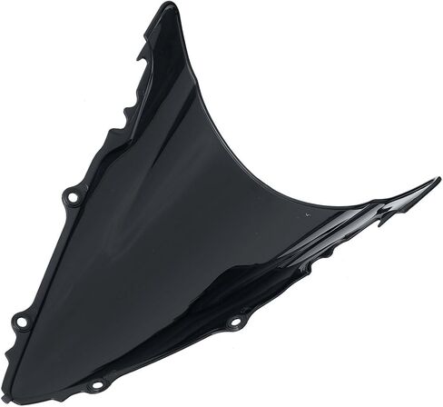 XMT-MOTO Windshield Windscreen Double Bubble Fit for Yamaha YZF R6 600 2003-2005 YZF R6S 2006-2009 Black in Saudi Arabia