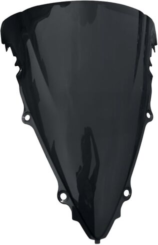 XMT-MOTO Windshield Windscreen Double Bubble Fit for Yamaha YZF R6 600 2003-2005 YZF R6S 2006-2009 Black in Saudi Arabia