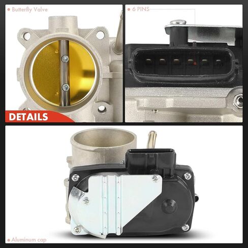 جسم خانق إلكتروني ممتاز متوافق مع Mitsubishi Outlander 2008-2012، Outlander Sport 2011-2012، Lancer 2008-2012، RVR 2011-2012، 2.0L 2.4L - استبدال # 1450A101 in Saudi Arabia