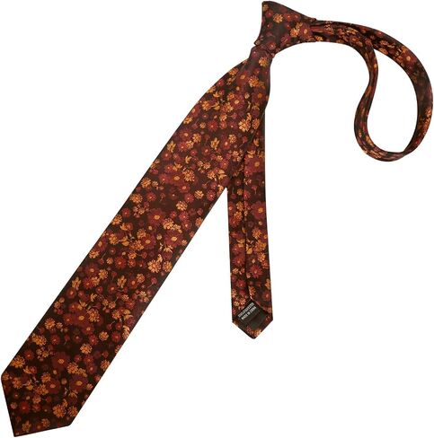 Alizeal Mens 3.15inch Unique Floral Tie with Floral Print Pocket Square in Saudi Arabia