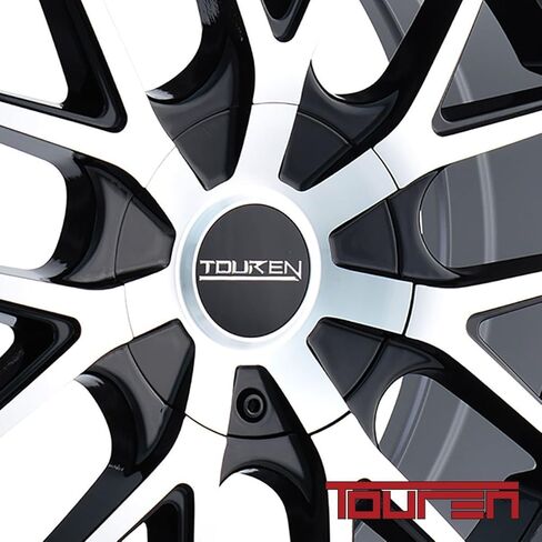 TOUREN TR60 Black/Machined Face/Black Ring Wheel (16 x 7. inches /100 x 100 mm, 42 mm Offset) in Saudi Arabia