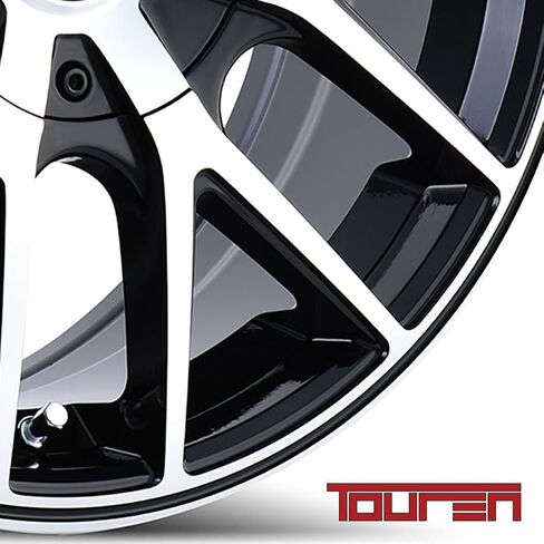 TOUREN TR60 Black/Machined Face/Black Ring Wheel (16 x 7. inches /100 x 100 mm, 42 mm Offset) in Saudi Arabia