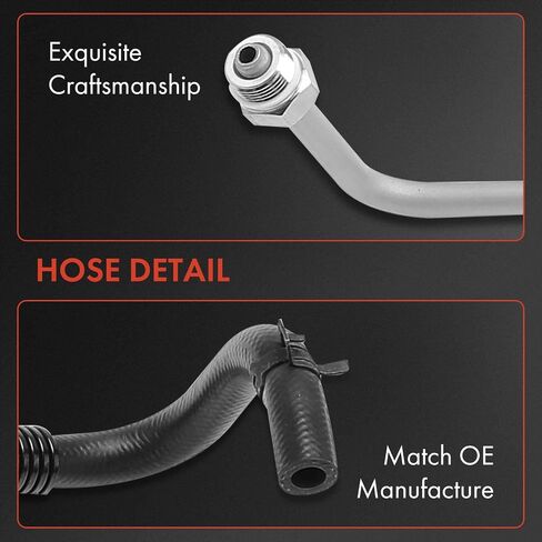 A-Premium Power Steering Hose Pressure Hose Line Assembly Compatible with Ford F-450 Super Duty 2006, F-550 Super Duty 2005, Gear To Cooler, Replace# 6C3Z3A713C in Saudi Arabia