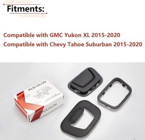 مقبض غطاء تخزين البضائع الخلفي RLB-HILON متوافق مع Chevy Tahoe Suburban وGMC Yukon XL 2015 2016 2017 2018 2019 2020 Year، لـ 84944667 in Saudi Arabia