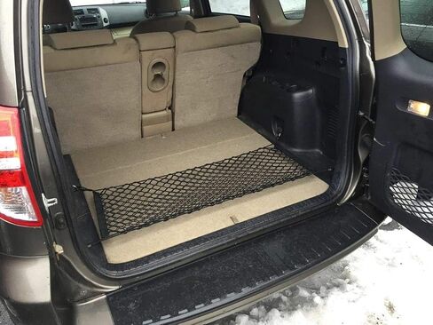 Rear Trunk Organizer Cargo Net for Toyota RAV4 2006-2018 - Floor Style Cargo Net for SUV - Premium Mesh Elastic Car Trunk Organizer Vehicle Carrier Storage-Compatible with Toyota RAV4 in Saudi Arabia