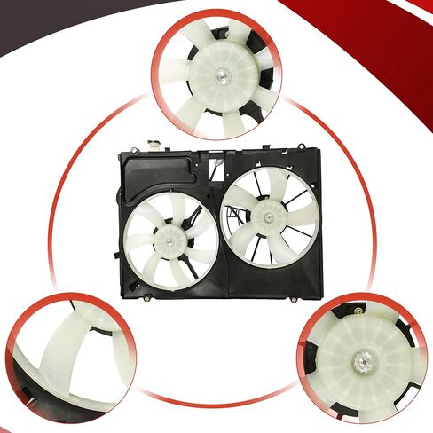 PartsFlow Radiator Engine Cooling Fan Assembly for 2004 2005 Toyota Sienna 620-553 in Saudi Arabia