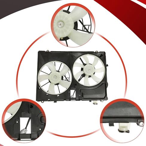 PartsFlow Radiator Engine Cooling Fan Assembly for 2004 2005 Toyota Sienna 620-553 in Saudi Arabia