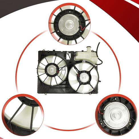 PartsFlow Radiator Engine Cooling Fan Assembly for 2004 2005 Toyota Sienna 620-553 in Saudi Arabia
