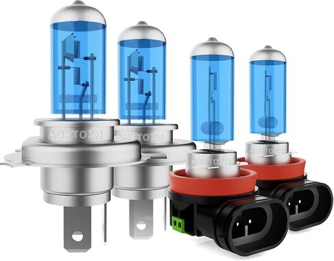 Headlight Bulbs Fit for 2006-2014 Toyota Yaris,9003 High Low Beam Light Bulbs,Halogen Headlights,300% Brightness,Plug and Play,6000K White,2 Pcs in Saudi Arabia