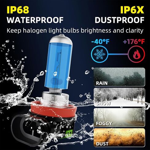Headlight Bulbs Fit for 2006-2014 Toyota Yaris,9003 High Low Beam Light Bulbs,Halogen Headlights,300% Brightness,Plug and Play,6000K White,2 Pcs in Saudi Arabia