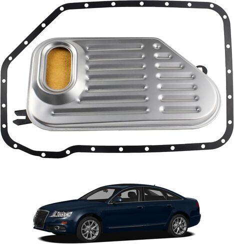 Automatic Transmission Filter Oil Pan Gasket Kit Compatible With 1996-2011 Audi A4 A6 A8 Skoda Superb VW Passat Replaces 01V-325-429 01V325429 in Saudi Arabia