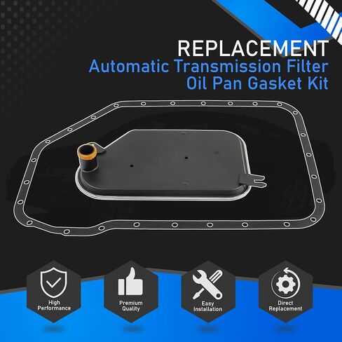 Automatic Transmission Filter Oil Pan Gasket Kit Compatible With 1996-2011 Audi A4 A6 A8 Skoda Superb VW Passat Replaces 01V-325-429 01V325429 in Saudi Arabia