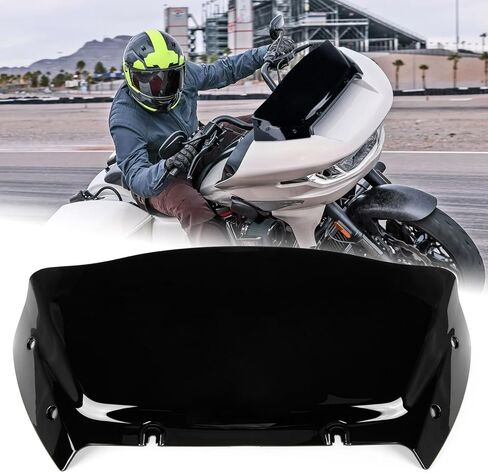 PSLER 9" Wave Windshield - Windscreen Wind Splitter Road Glide Front Fairing for Road Glide CVO ST FLTRXSE FLTRXSTSE FLTRX 2023-2025(Black) in Saudi Arabia