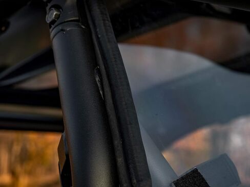 SuperATV 1/4" Lightly Tinted Polycarbonate Full Rear Windshield for 2020+ Kawasaki Teryx KRX 1000 | 250X Stronger Than Glass | Eliminates Suction | Pre-Assembled for Easy Installation | USA Made in Saudi Arabia