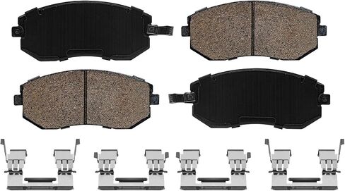 Detroit Axle - Front Brake Kit for 2011-2016 Subaru Impreza 2013-2015 BRZ, Disc Brake Rotors Ceramic Brake Pads w/Hardware 2011 2012 2013 2014 2015 Replacement : 10.91 inch Front Rotor in Saudi Arabia