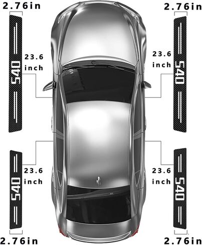 Door Sill Protectors for RAM 3500 & Silverado 3500 HD, Carbon Fiber Leather Front/Rear Door Sill Sticker for Dodge RAM 3500 & Chevy Silverado 3500 HD Accessores 2012-2024 2025(White) in Kuwait