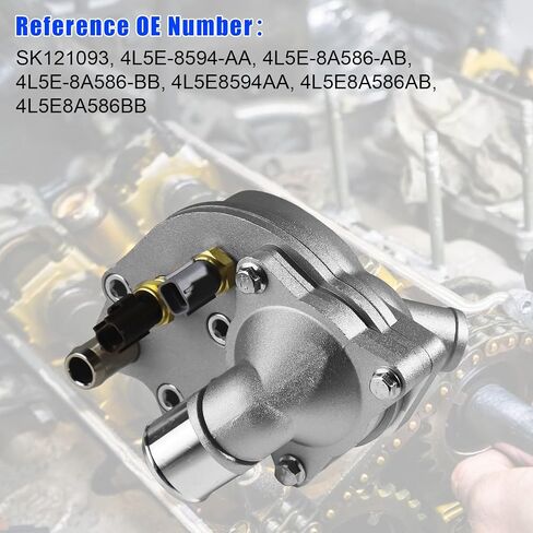 مجموعة مبيت ترموستات الألومنيوم المطورة تناسب Ford Explorer 2001-2005، وRanger 2001-2011، وMazda B4000 2001-2008، وMercury Mountaineer 2001، واستبدال SK121093 4L5E8A586AB in Saudi Arabia