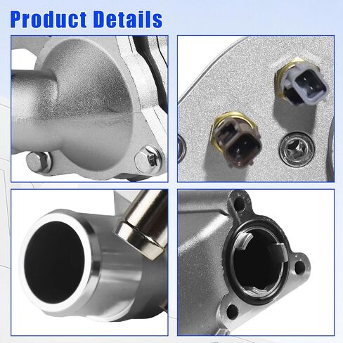 مجموعة مبيت ترموستات الألومنيوم المطورة تناسب Ford Explorer 2001-2005، وRanger 2001-2011، وMazda B4000 2001-2008، وMercury Mountaineer 2001، واستبدال SK121093 4L5E8A586AB in Saudi Arabia