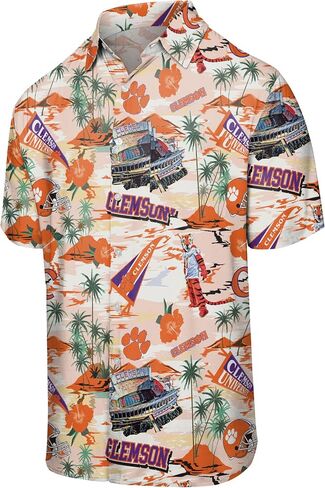 FOCO Alabama Crimson Tide NCAA Mens Thematic Stadium Print Button Up Shirt in Saudi Arabia