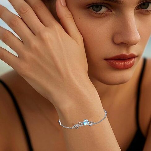 TRISHULA Sea Turtle Bracelet 925 Sterling Silver Turtle Bracelets with Blue Opal Bracelet Seashell Bracelet Summer Beach Ocean Tortoise Jewelry Gifts for Women Girls in Saudi Arabia