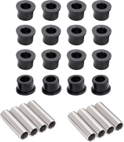 HECASA A Arm Bushing Kit Compatible with 2009, 2011-2014 Honda TRX450ER/ 400X 1999-2008 Sportrax 400/450 Full Set Control Arm Kit ATV Silvery Black in Saudi Arabia