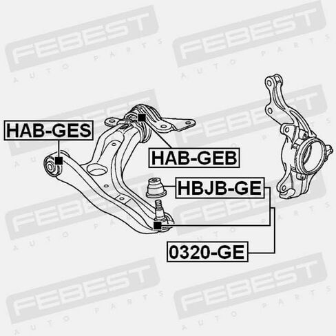 جلبة الذراع الأمامية الذراع الأمامية فبراير HAB-GES Oem 51350-TG5-C01 in Saudi Arabia