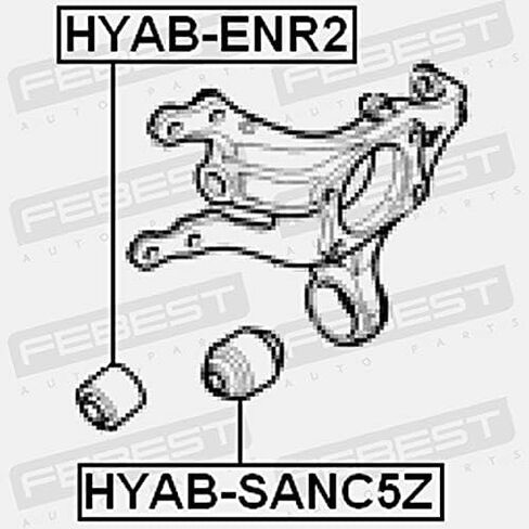 الجمعية الخلفية جلبة الذراع فبراير HYAB-ENR2 Oem 52710-2H000 in Saudi Arabia