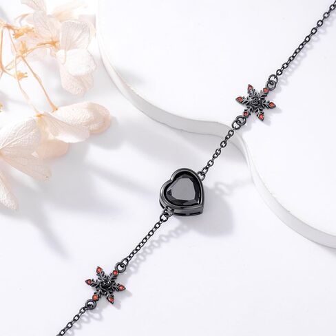 OHAYOO Skull Bracelet Sterling Silver Skeleton Hand Pendant Bracelet Gothic Halloween Jewelry Gift for Women in Kuwait