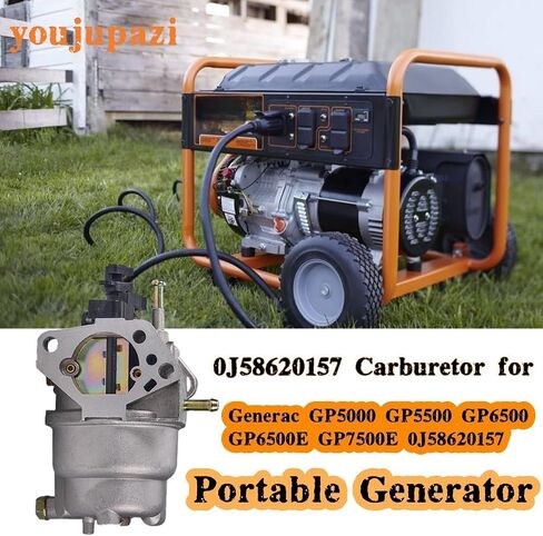 0J58620157 GP5500 المكربن عدة ل Generac GP5000 GP5500 GP6500 GP6500E GP7500E 0J58620157 5KW 5.5KW 6.5KW 389cc 8125W 188F 190F مولد كهربائي محمول 0G8442A111 الكربوهيدرات in Saudi Arabia