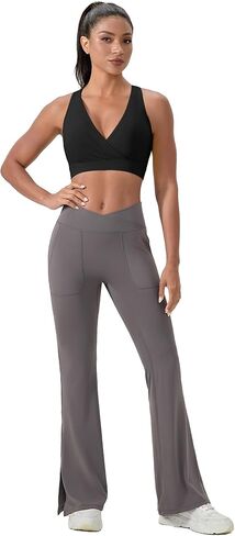 حمالة صدر رياضية للنساء من Racerback قطع علوية قصيرة بدون أكمام متوسطة التأثير حمالة صدر لليوجا برقبة على شكل حرف V مع أكواب قابلة للإزالة in Kuwait