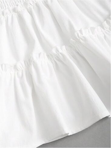 تنورة قصيرة مكشكشة ذات طبقات Y2k للنساء من GORGLITTER، تنانير مكشكشة مرنة عالية الخصر in Kuwait