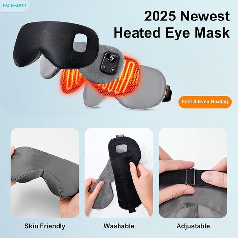 قناع نوم محيطي ثلاثي الأبعاد - قناع نوم معتم لتمديد الرموش، قناع العين للنوم، لا يوجد عصابات ضغط على العين، قناع عين بتصميم نجمة للنساء والرجال والليل والسفر والتأمل in Kuwait