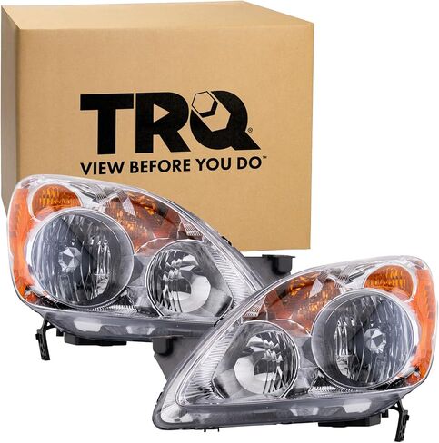 مجموعة المصابيح الأمامية TRQ مجموعة المصابيح الأمامية المتوافقة مع 2005-2006 Honda CR-V UK بنيت HO2518107 HO2518112 HO2519112 HO2519113 in Saudi Arabia