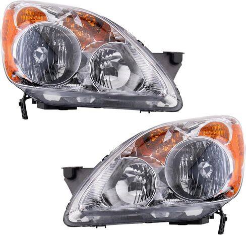 مجموعة المصابيح الأمامية TRQ مجموعة المصابيح الأمامية المتوافقة مع 2005-2006 Honda CR-V UK بنيت HO2518107 HO2518112 HO2519112 HO2519113 in Saudi Arabia