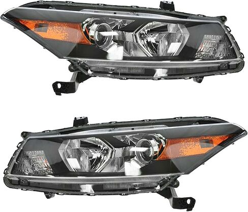 مجموعة المصابيح الأمامية TRQ مجموعة المصابيح الأمامية المتوافقة مع 2008-2010 Honda Accord HO2502135 HO2503135 in Saudi Arabia